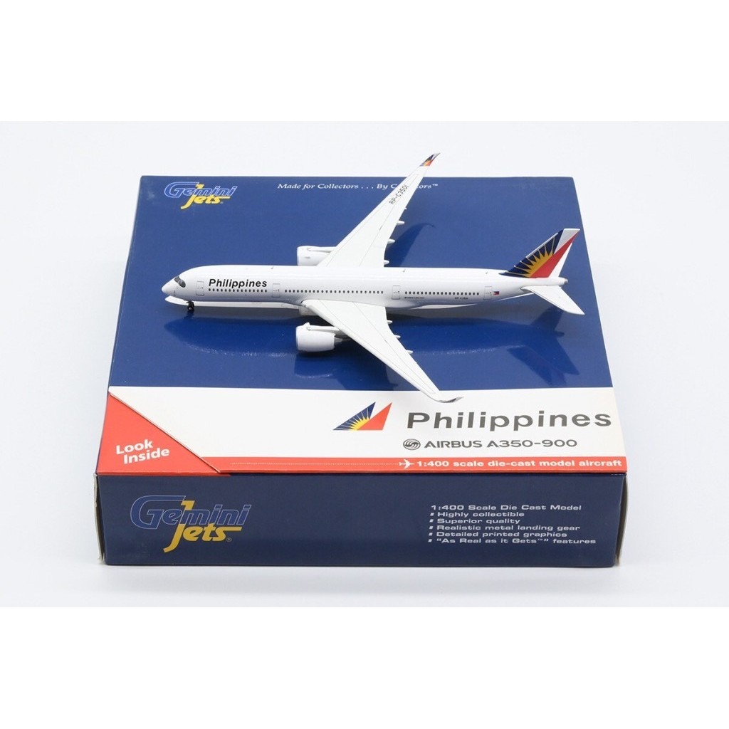 [สต๊อกพร้อม] [ลดราคา] GJ 1/400 Scale Philippine Airlines Airlines 350-900 โมเดลเครื่องบินหมายเลขลงทะ