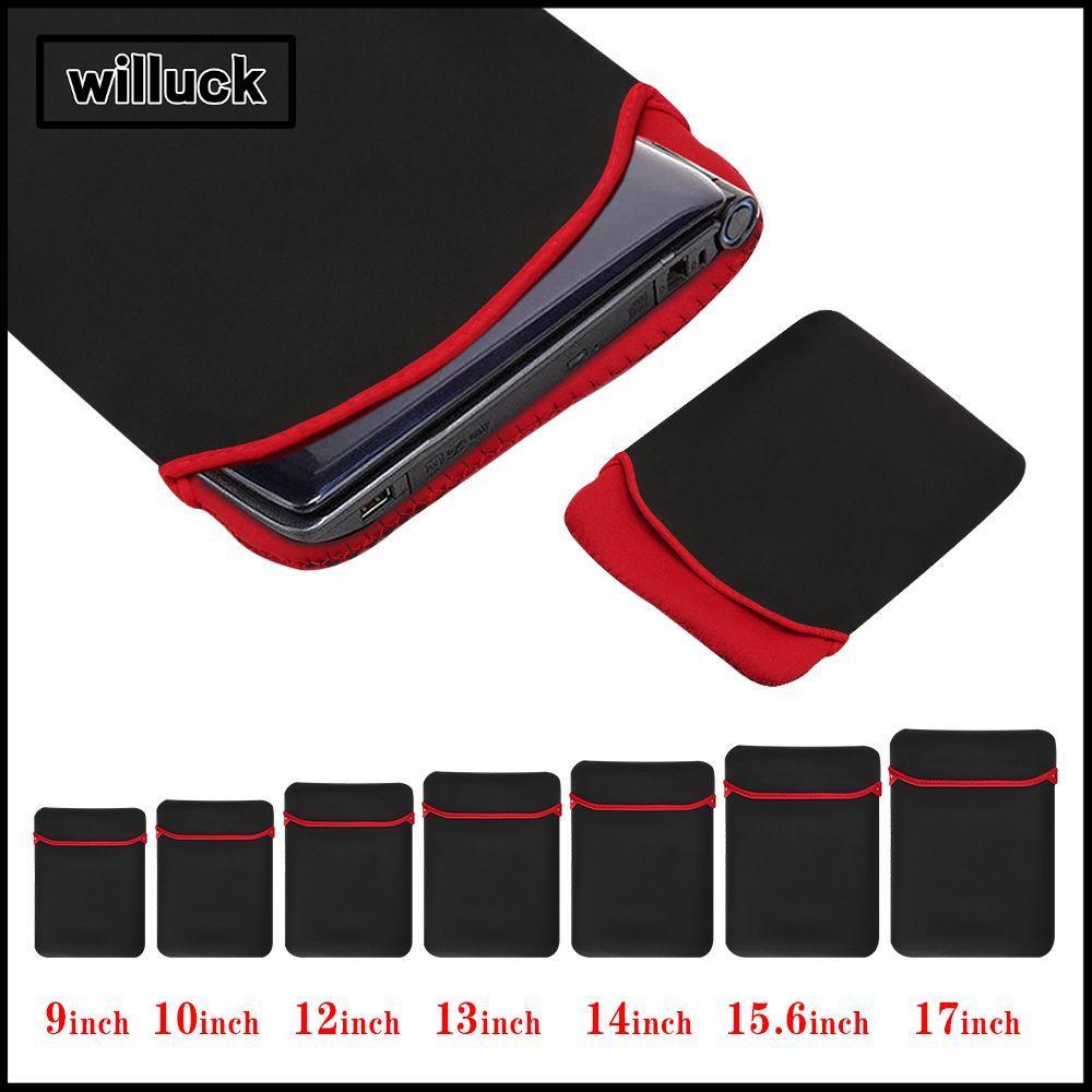 WILLUCK 9"-17" กระเป๋าแล็ปท็อป Ultra Slim Soft กันน้ําป้องกันเต็มรูปแบบสําหรับ Dell//ASUS