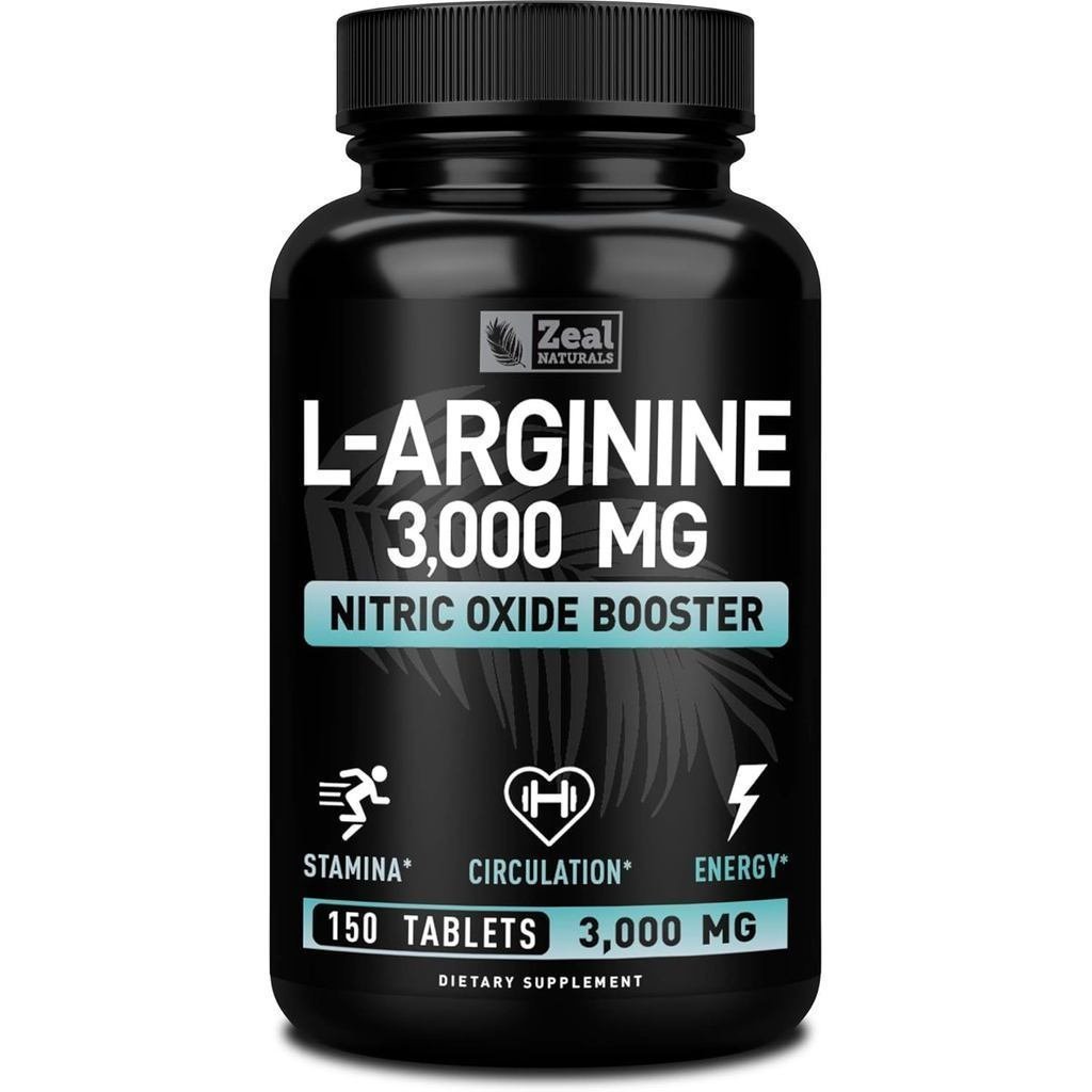 LArginine3000mgCapsules(150เม็ด|1000มก.)สูงสุดDoseL-ArginineNitricOxideforการสนับสนุนการเจริญเติบโต,