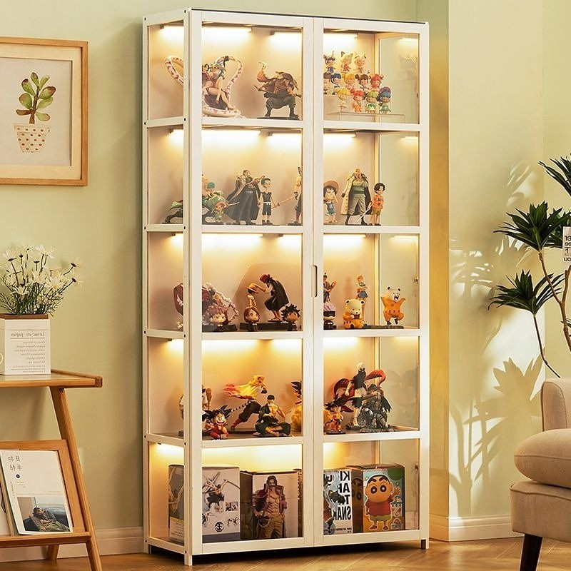 Acrylic Display Cabinet with No Light Display Toy Storage Cabinet Sided