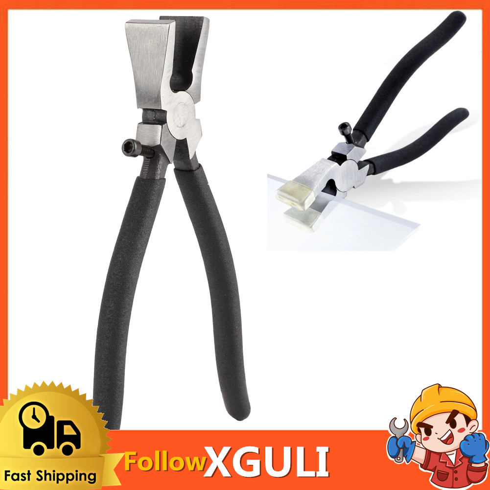Xguli KIMISS คีมทำลายแก้วพร้อมสกรูปรับการออกแบบตามหลักสรีรศาสตร์แบนหัวฉีดตัดเครื่องมืออุปกรณ์เสริมระ