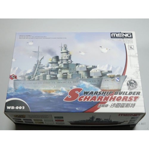 Meng Model WB-002 Warship Builder Scharnhortst (Q Edition) Cute Free Shipping model kit.