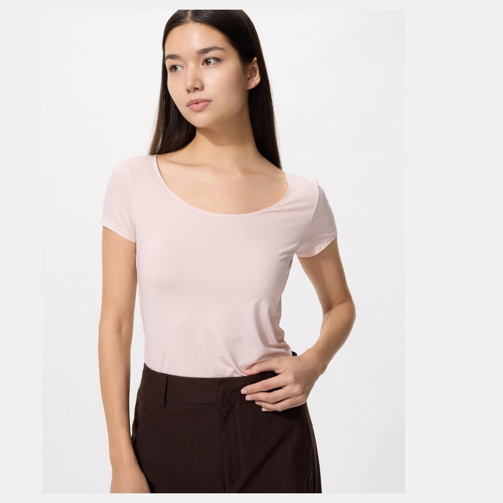 UNIQLO เสื้อยืดคอวี Airism ส่งตรงจากญี่ปุ่น