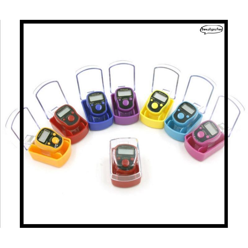 [Beautyoufeel] 5 หลัก LED Tally Counter Finger Ring Hand Tally Counter Digital Timers