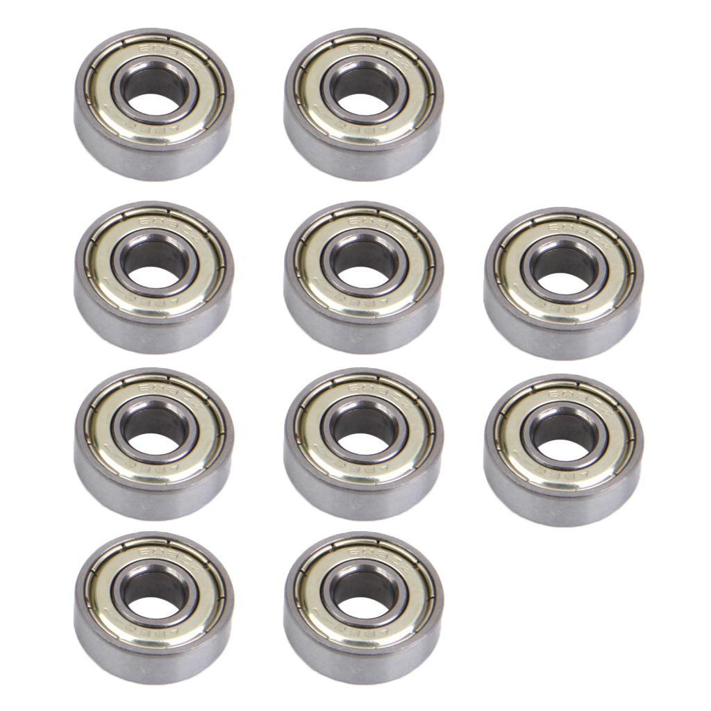 [zcins] 10 ชิ้น -7 608 Skateboard Longboard Bearings, Inline Skate Bearings Roller Skate Bearings - 