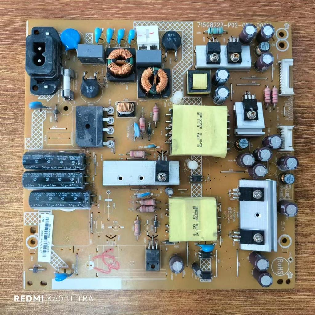Original PPTV-43P1S LCD TV Power Board 715G8222-P02-000-002M วัดการจัดส่งที่ดี