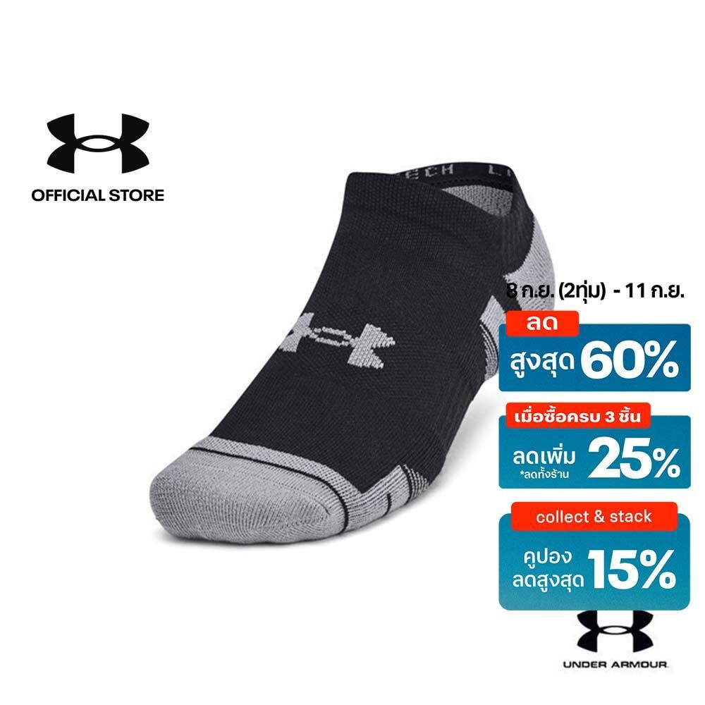 Under Armour Unisex UA Performance Tech 3-Pack No Show Socks