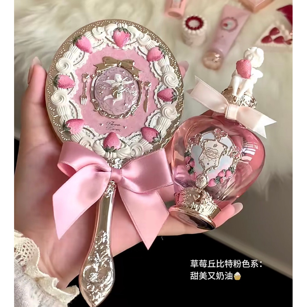 flower knows blush flower knows กล่อง Flower Knows New Strawberry Cupid Special Atmosphere Mirror Bo