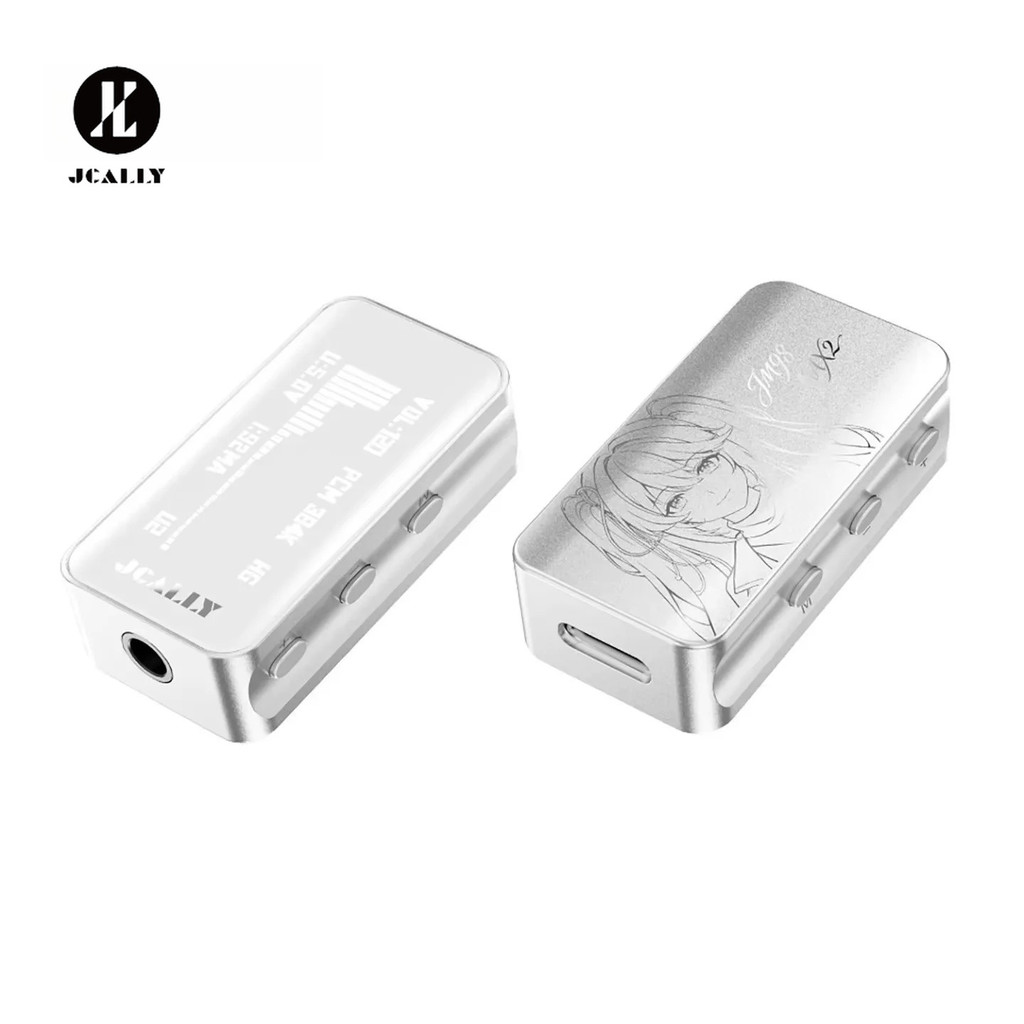 JCALLY JM98MAX 2 เครื่องขยายเสียงหูฟัง DAC แบบพกพา CS43198 ชิปไฮไฟ SGM8262 Amp ชิป Hi-Res เสียง USB 