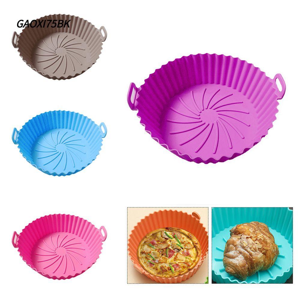 GAOXI75BK กระทะทําความร้อน Liners ทําอาหารแบบพกพาสําหรับหม้อทอดอากาศ