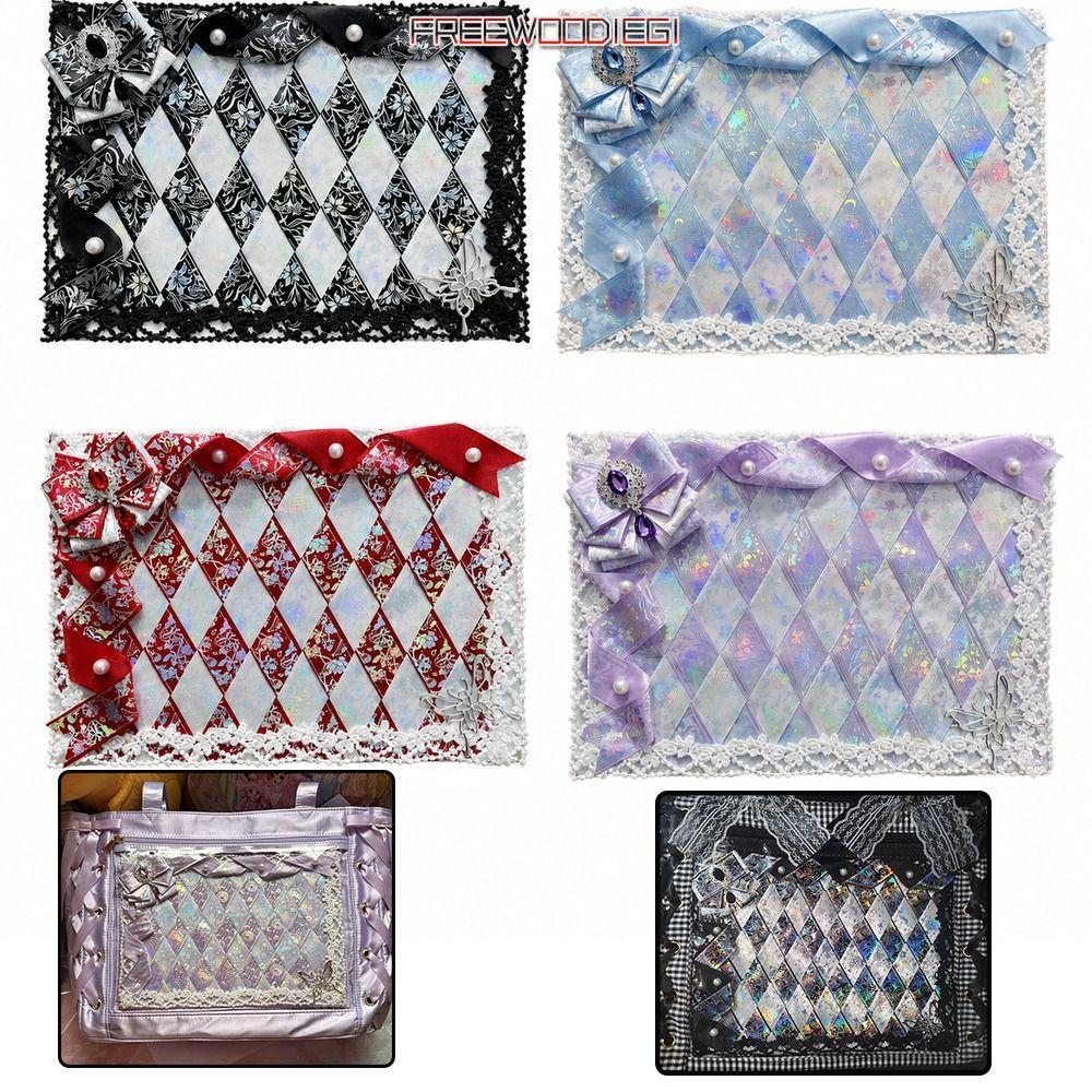 FREEWOODIEGI Ita กระเป๋าใส่บอร์ด,ลูกไม้ขนาดใหญ่ความจุ Ita Boardริบบิ้น Bow Decor Display Board,น่ารั