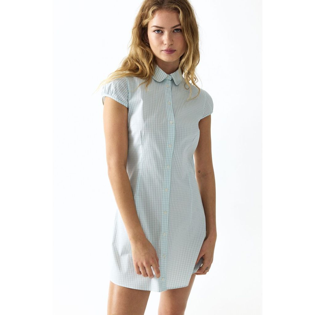 H&M(เอชแอนด์เอ็ม) เดรสเชิ้ตแขนสั้นทรงคัป ผู้หญิง 1339908_1