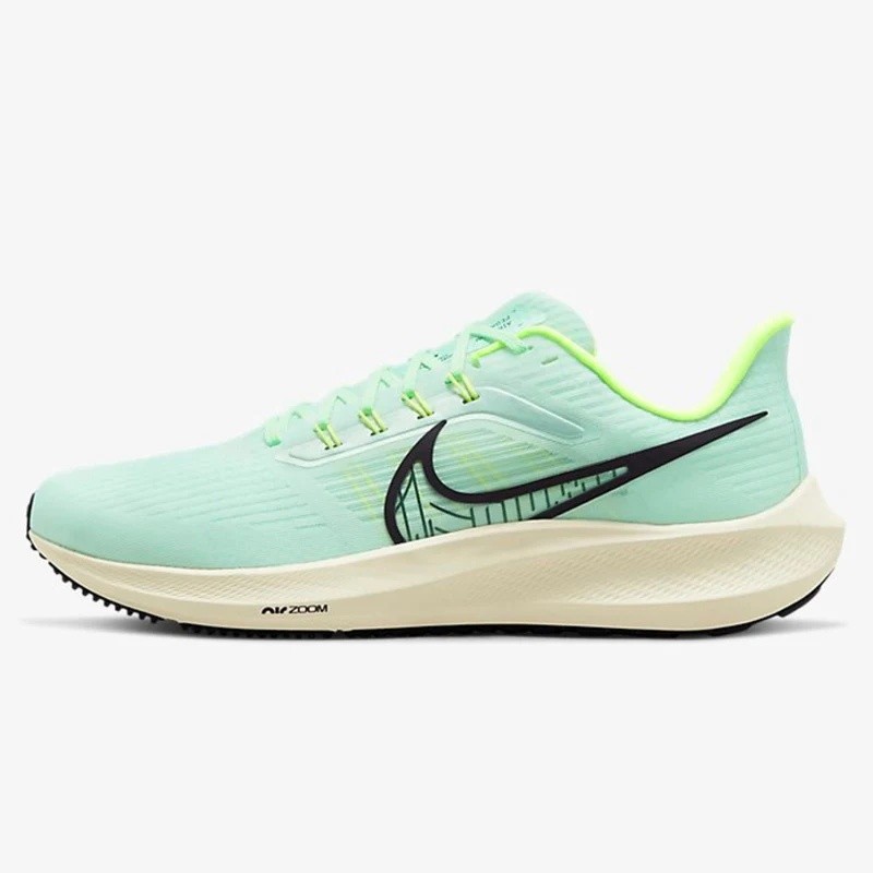 Nike AIR ZOOM PEGASUS 39 ตาข่ายเทรนด์สบายรองเท้าวิ่งอเนกประสงค์สีเขียวสีดํา DH4071-301