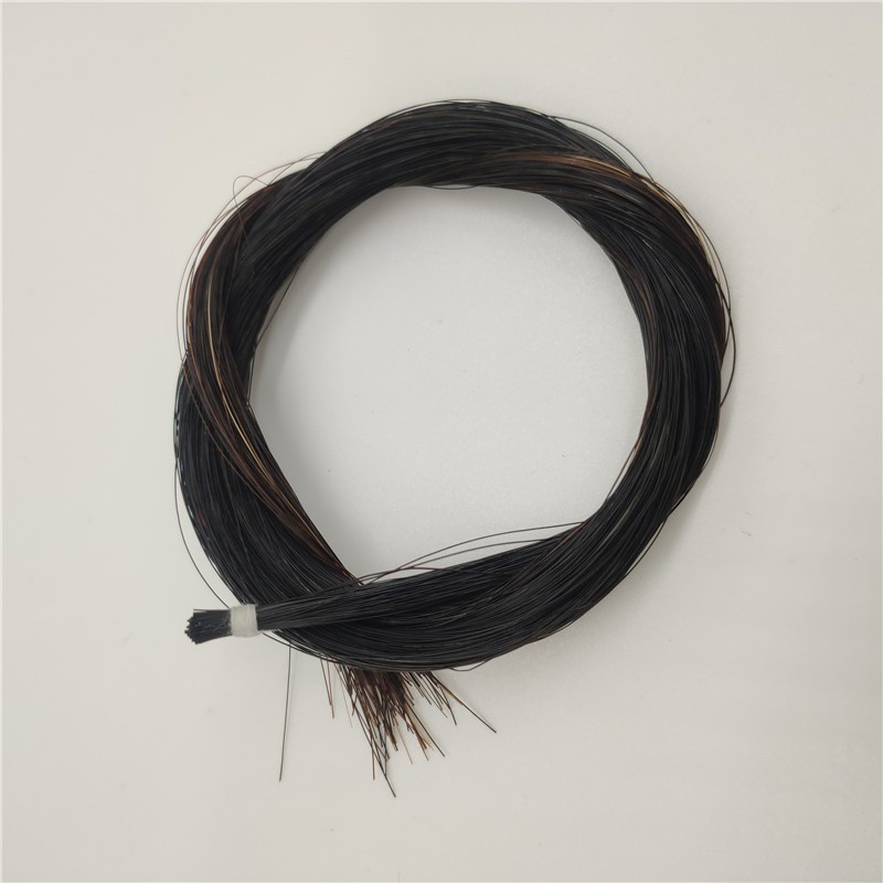 Mongolian Horsehair for Violin Bow Black/White/Brown Unbleached