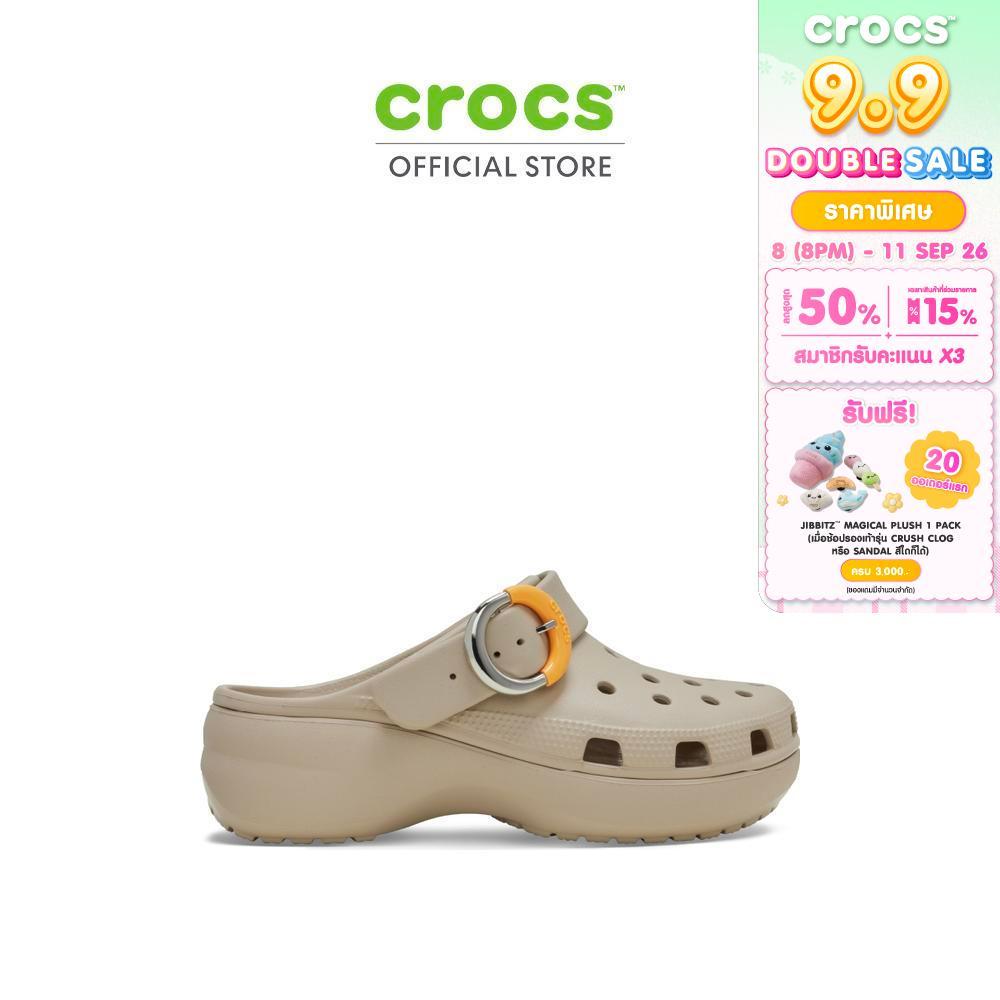 CROCS รองเท้าลำลองผู้หญิง CLASSIC PLATFORM DIPPED BUCKLE CLOG - DULCÉ