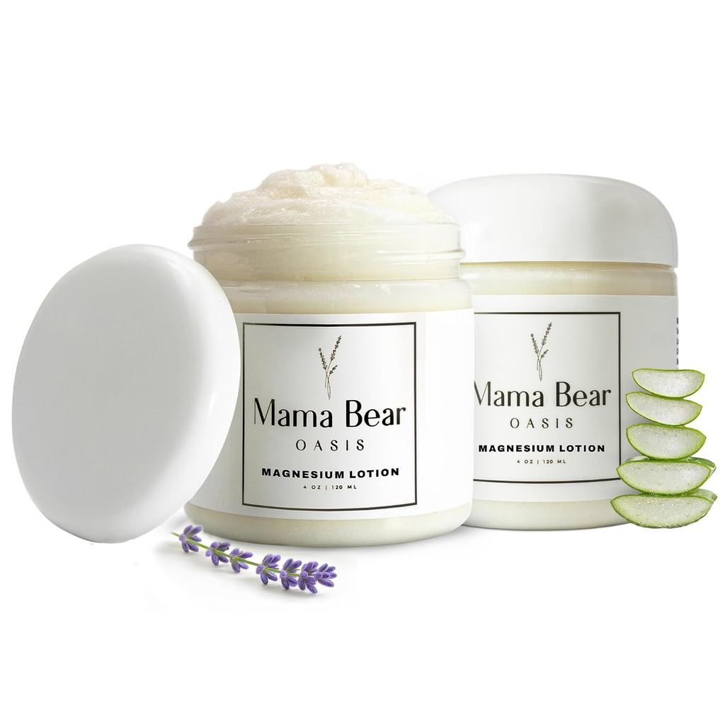 Mama Bear Oasis Magnesium Cream - Magnesium Lotion for Feet (แพ็ค 2) 9INC