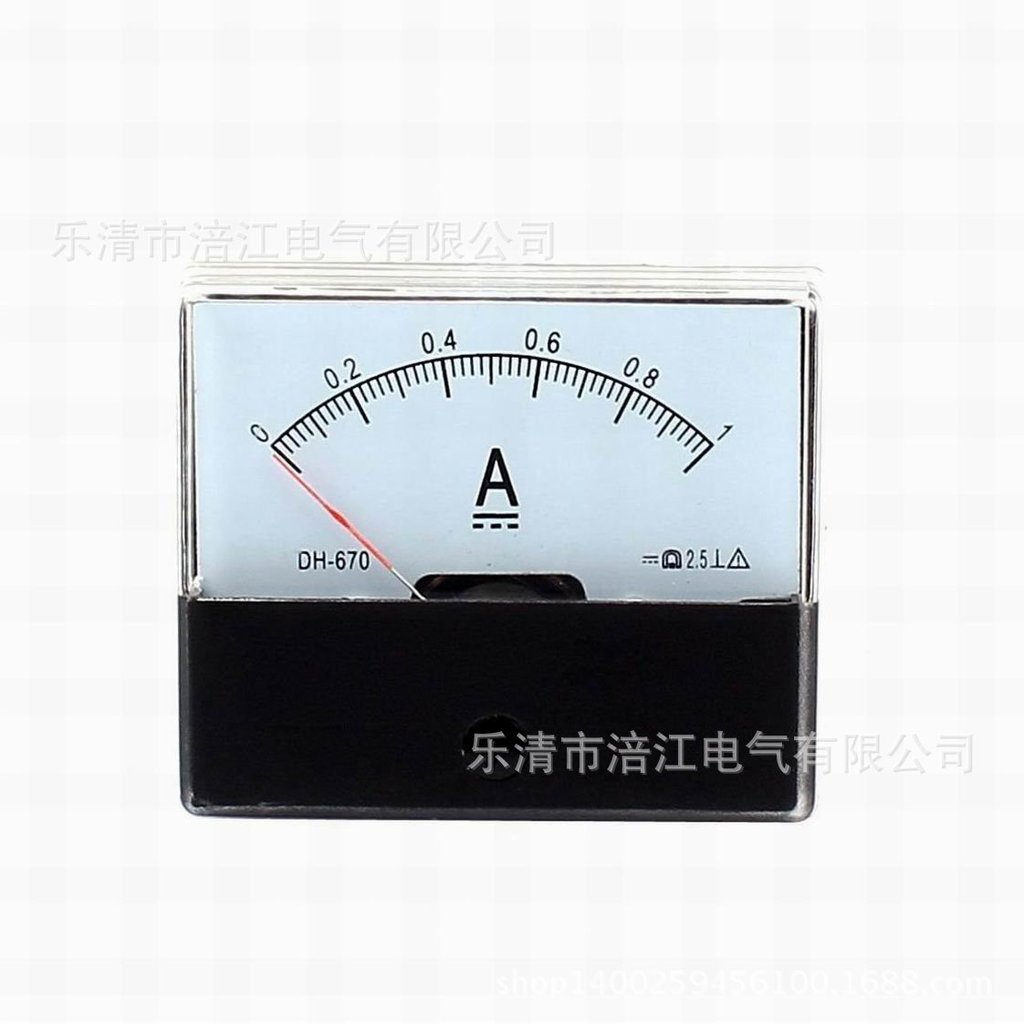 ตัวชี้ประเภท DC แอมป์มิเตอร์ CZ/JY/DH-670 1A5A10A15A20A30A50A100A Mechanical Board นาฬิกา VI6K