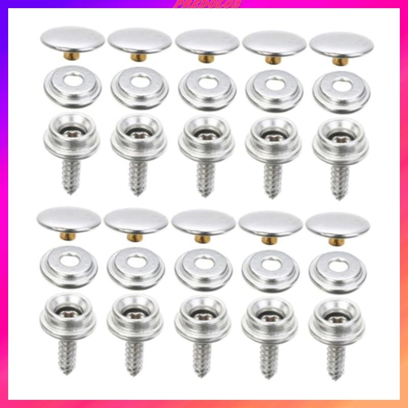 [Predolo2] Snap Buttons Screw Snaps Leather Rivets And Snaps Screw Snaps Set ทนทานสําหรับเย็บเสื้อผ้