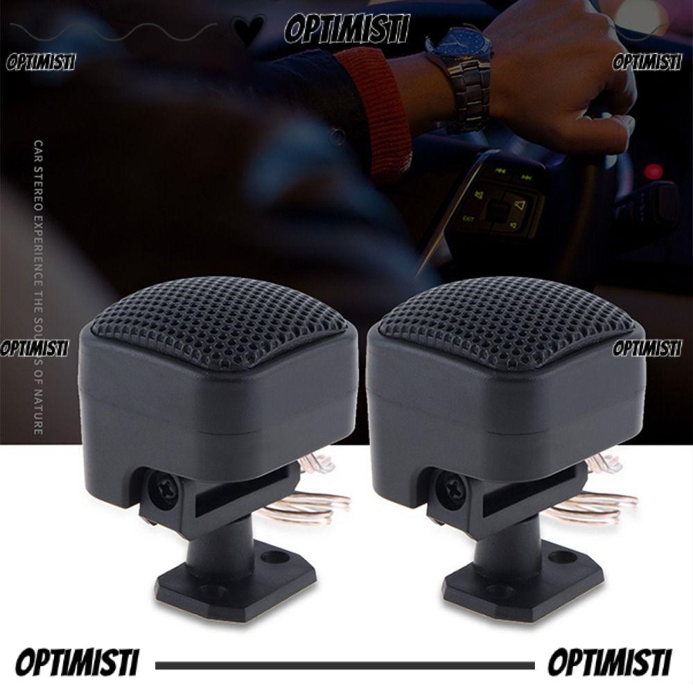 OPTIMISTI8E ทวีตเตอร์รถยนต์ 1 คู่, ABS 500W ลําโพงสี่เหลี่ยมเล็ก, Universal Square Loud 91dB Sound B