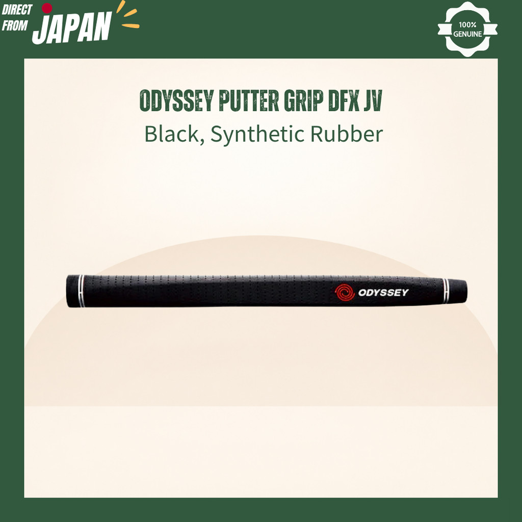 ODYSSEY Putter Grip DFX JV – Black, Synthetic Rubber