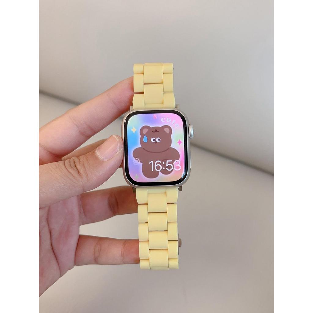 Candy Color Three Straps เหมาะสําหรับ AppleWatchS11 Apple S10 Watch iWatch9S E Universal Ultra