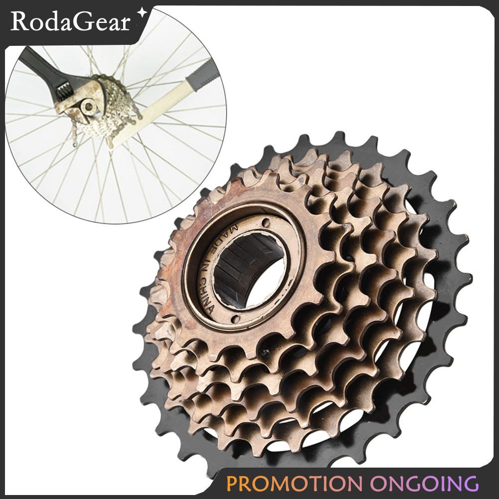 RodaGear-th Tbest Cassette Freewheel สกรูจักรยาน ewheel ชุด Cycle Sprocket 7 Speed ​​Mountain อุปกรณ