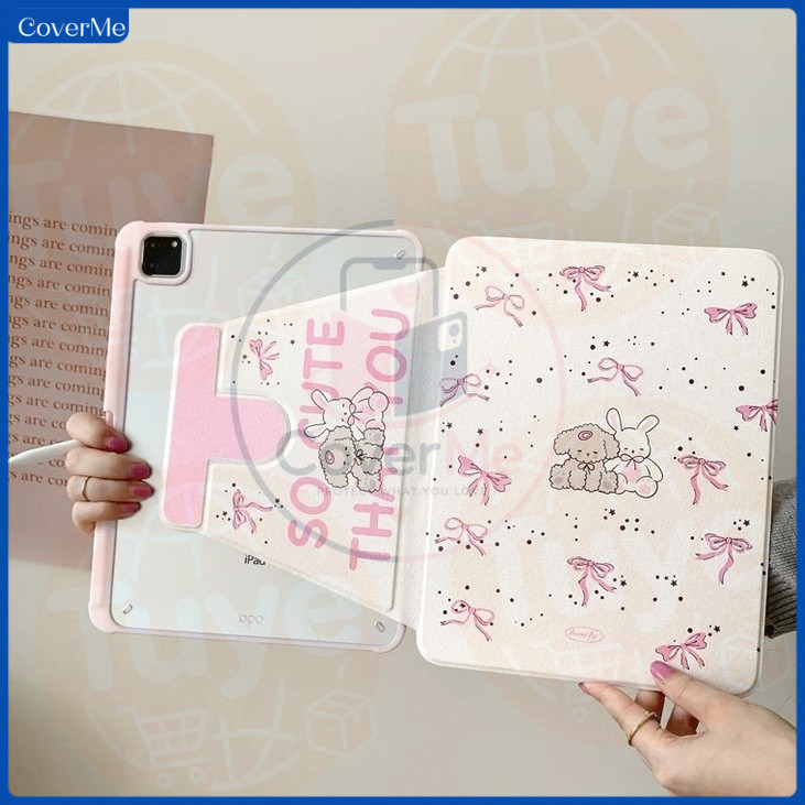 CoverMe สําหรับLenovo Xiaoxin Pad Pro 2025 Idea Tab Pro 12.7" อะคริลิค 360°Stand Back Cover Cute Fli