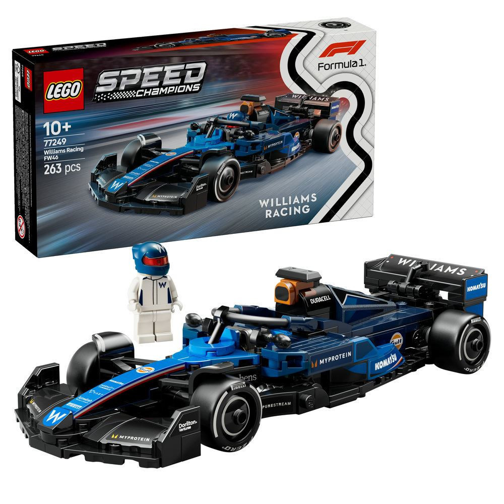 LEGO Speed Champions Williams Racing FW46 F1 Race Car Vehicle Set 77249