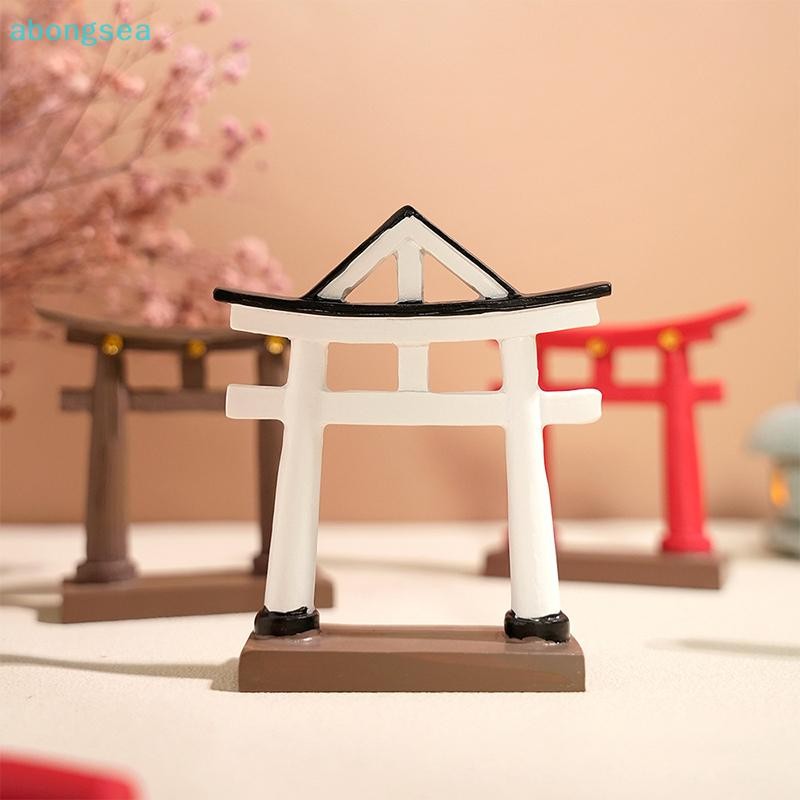 Abongsea Miniature Torii Gate ญี่ปุ่น Shinto Temple Garden เอเชียสถาปัตยกรรมรุ่นบอนไซ Zen Garden เคร