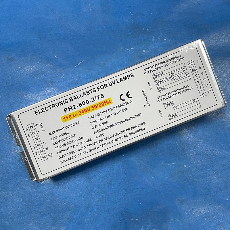 Water Treatment Ballast PH2-800-2/75 Photolyzed Ballast Water Treatment One สําหรับสองบัลลาสต์ 75W80