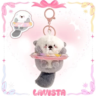 [ส่งจากไทย] พวงกุญแจตุ๊กตาใส่ห่วงยางสุดCUTE พวงกุญแจสัตว์โลกน่ารัก