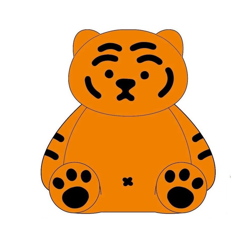 【ส่งตรงจากญี่ปุ่น - ของแท้】เคย์คัมปานี MUZIK TIGER หมู่น่ารัก Toffee นั่ง H164×W157×D126mm MU-NG-TOS