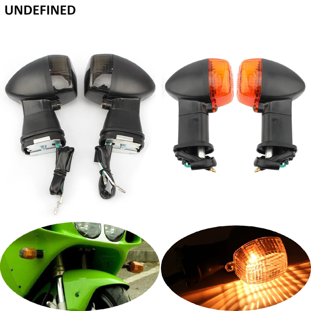 รถจักรยานยนต์ด้านหน้าด้านหลังไฟเลี้ยวไฟแสดงสถานะ Amber โคมไฟสําหรับ Kawasaki ZX-6 ZX6R ZX-6RR ZX-7 Z