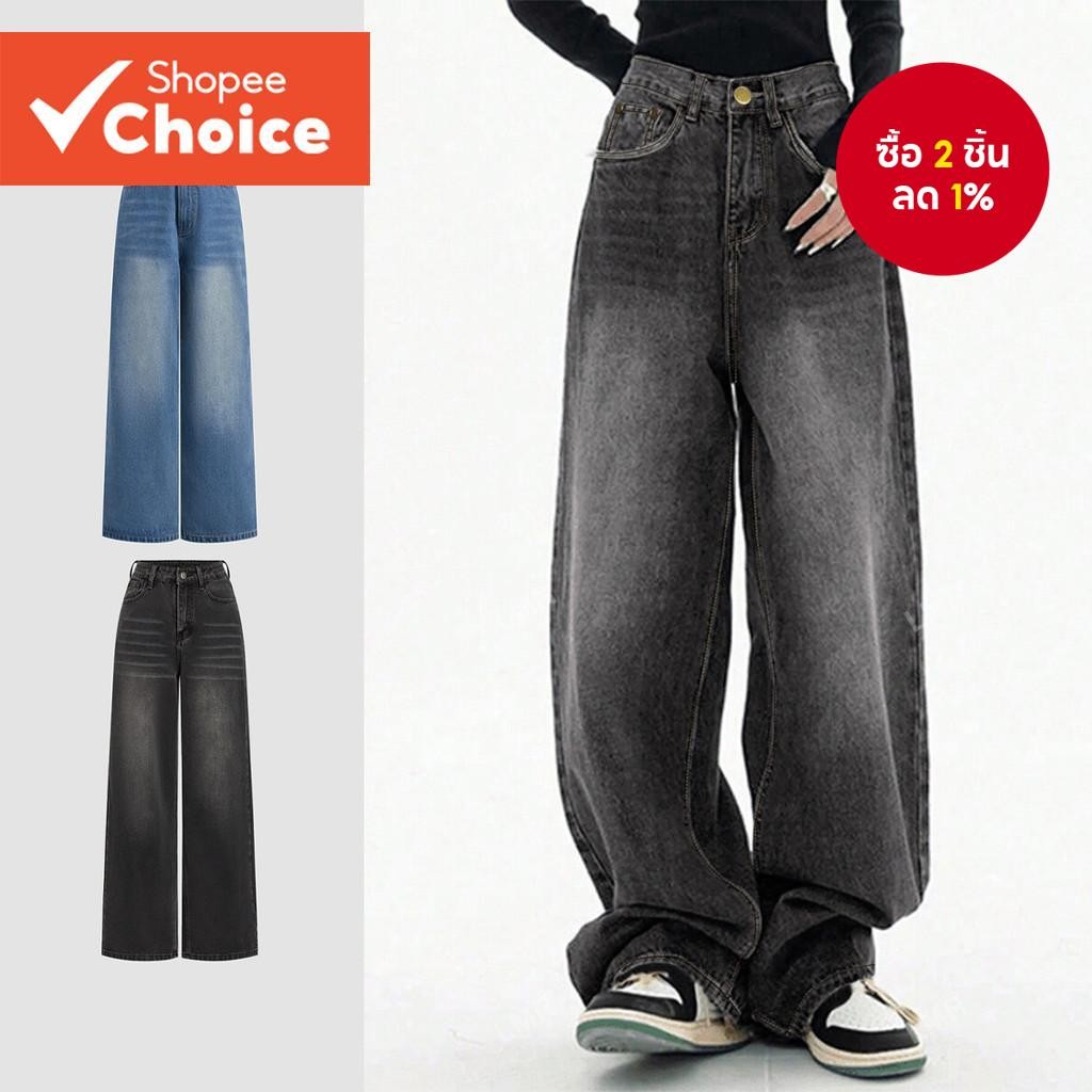 กางเกงยีนส์ลําลอง Cats Whiskers Pocket Jeans สําหรับผู้หญิง L106AD1240