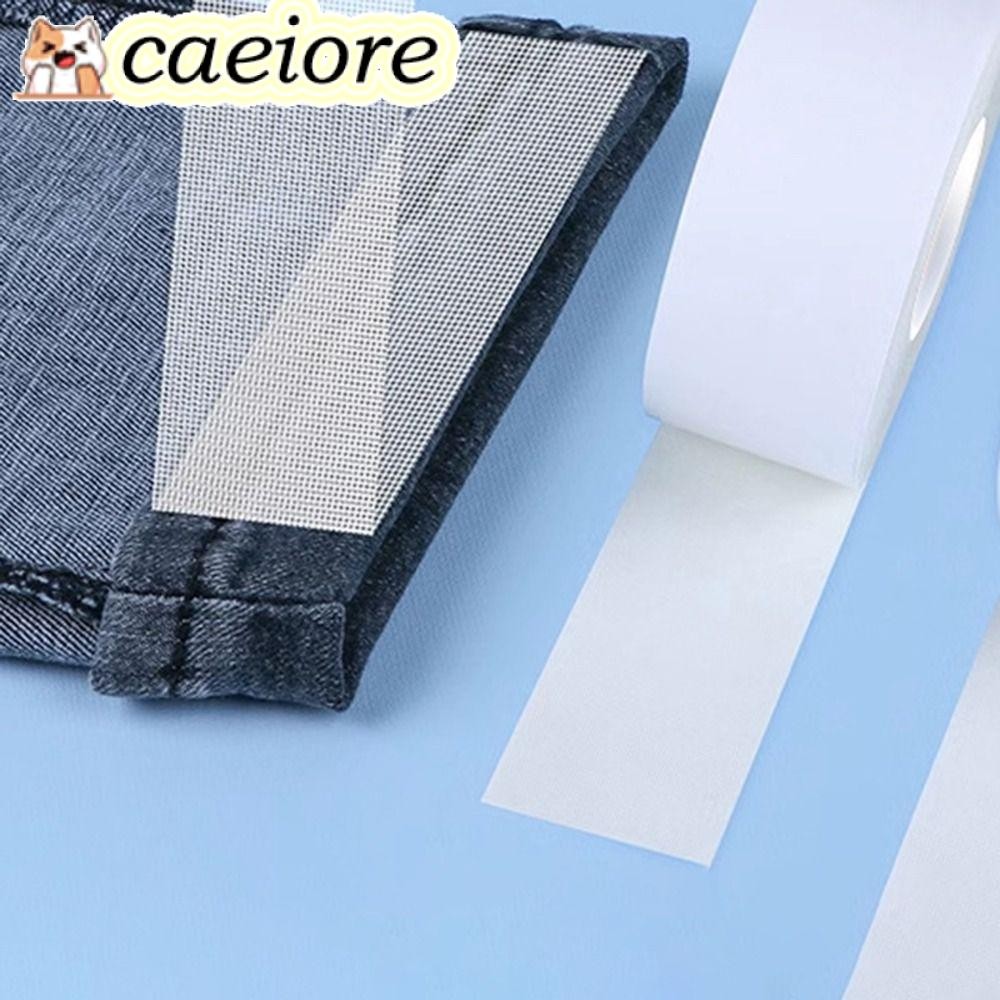 CAEIORE 10Yards Hot Melt เทปสองด้าน,ผ้าไม่ทอไม่จําเป็นต้องเย็บเทป Hem, เหล็กสะดวกความร้อนในครัวเรือน