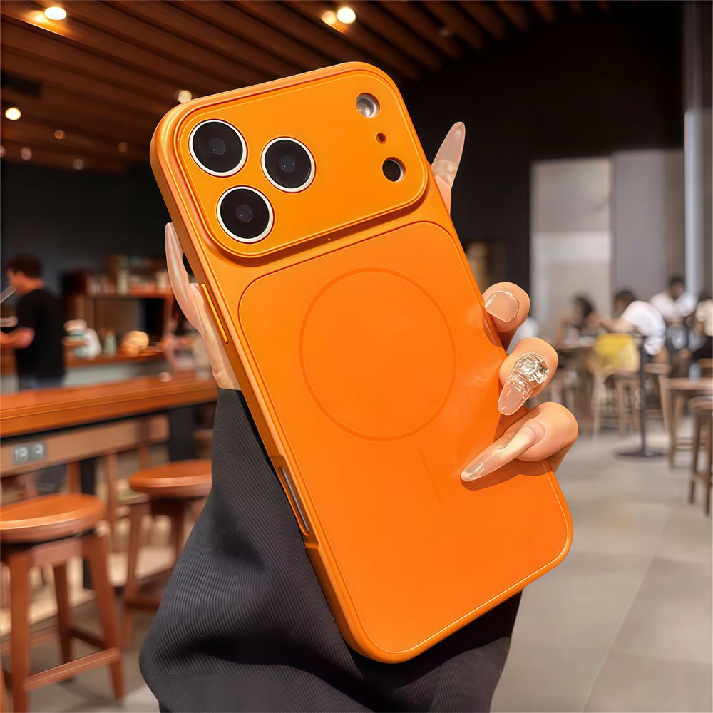 Frosted เคสโทรศัพท์แม่เหล็กสําหรับ IPhone 17 Pro Max Air 13 14 15 16 Pro Max Anti Drop เลนส์ป้องกันกรณี Hard เคสโทรศัพท์ฝาครอบป้องกัน