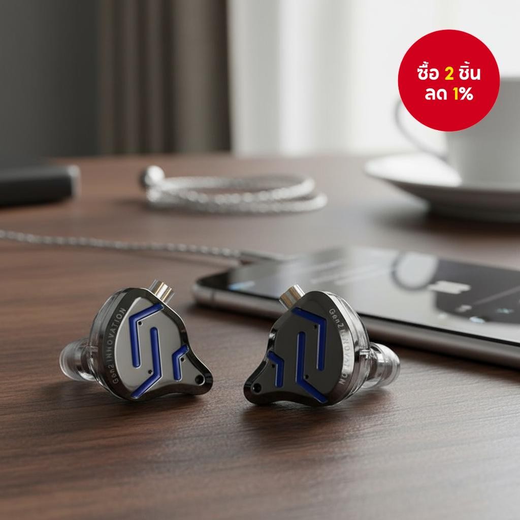 หูฟังอินเอียร์ KZ ZSN PRO 2 แบบขดลวดแม่เหล็ก ควบคุมสายพร้อมไมค์ เบสแน่น