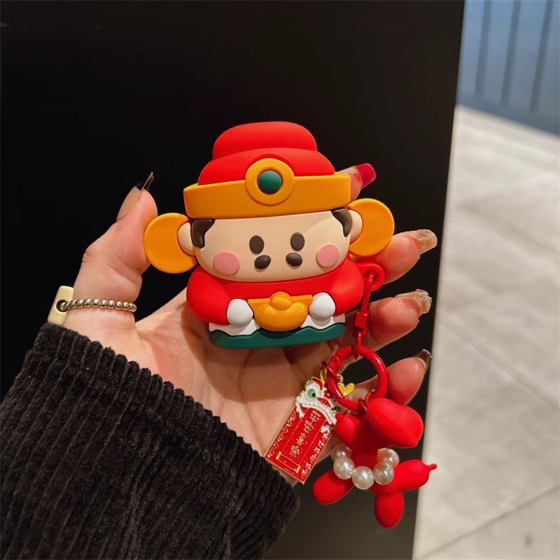 Yuanbao God of Wealth Airpodspro3 2025 เคสป้องกันสําหรับหูฟัง Huawei freebuds 5i se2/se3 ไร้สายบลูทู