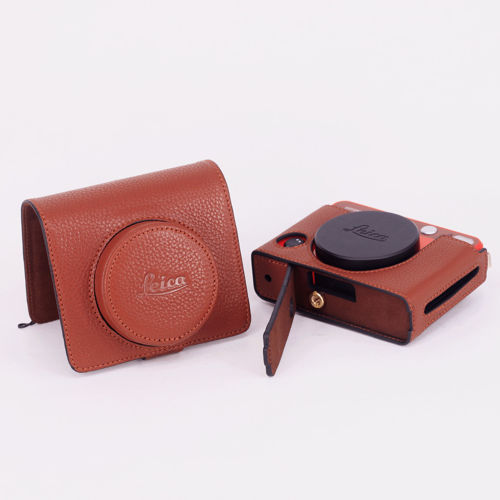กล้อง Leica Leica Leica Sofort2 รวมทุกอย่างเคสกล้องหนังแท้ Leica Polaroid ฐานเคสป้องกัน