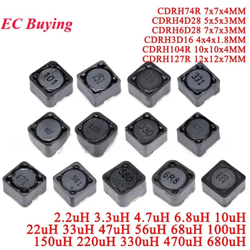 10 ชิ้น/5 ชิ้น CDRH127R CDRH74R CDRH4D28 CDRH6D28 CDRH3D16 CDRH104R Shielded Inductor SMD Power Indu