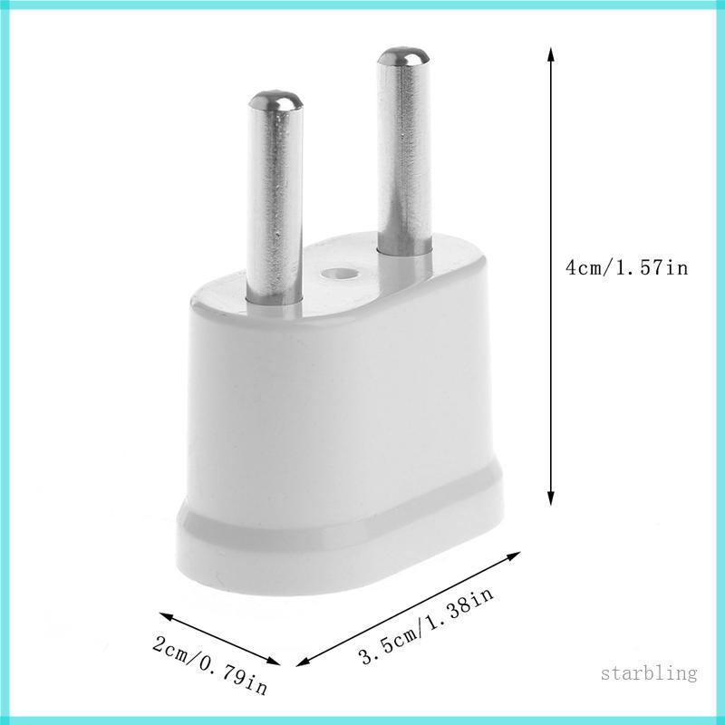 Star US to EU Plug Adapter Travel Adapter American to European Outlet Wall Converter