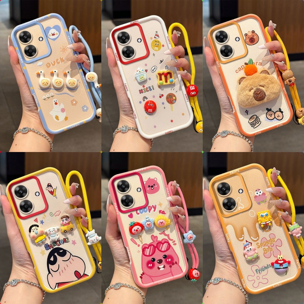 เคส VIVO V60 Lite เคสโทรศัพท์ซิลิโคนอ่อนนุ่มตุ๊กตาการ์ตูน
