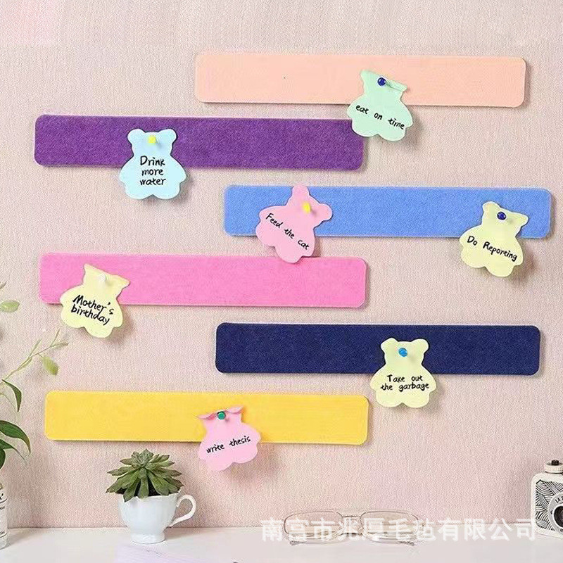 E-commerce Felt Message Strip Felt Board Office Message Board Note Memo ins Felt Cloth