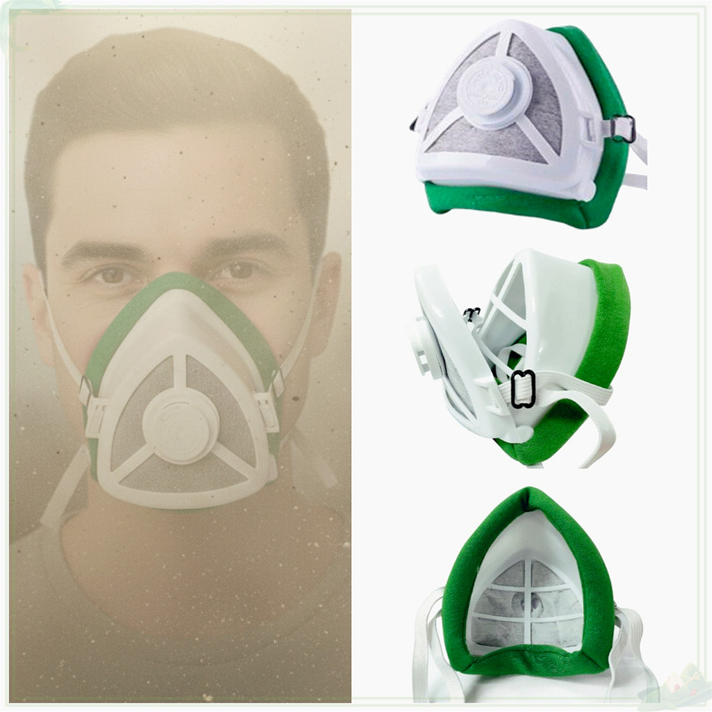 หน้ากากทรีเจมส์ TG-50sv มีไส้กรองเปลี่ยนได้ ป้องกันกลิ่น ฝุ่นPM2.5 ควัน สารเคมีMaskแมสค์พ่นยา พ่นสี