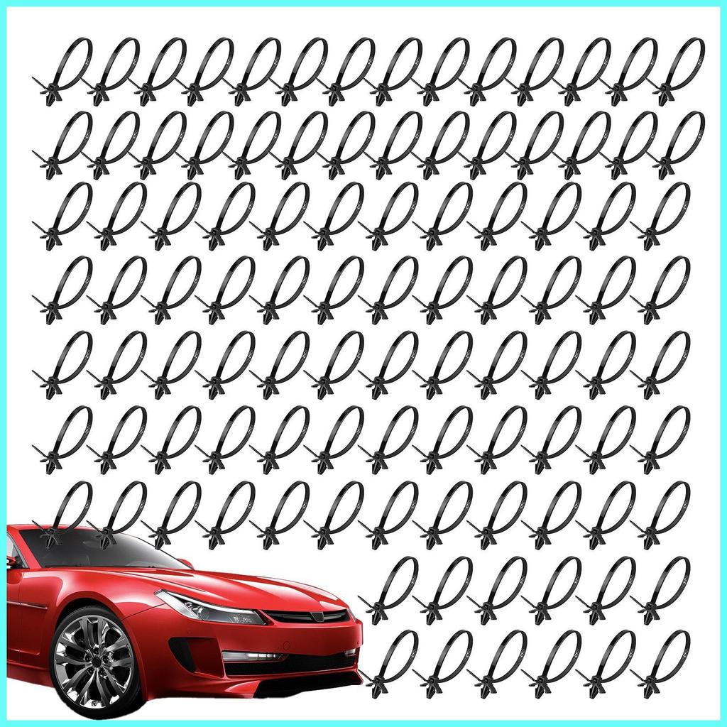 Zip Tie Mounts Self-Locking Zip Tie 100 ชิ้นสายไฟยึดรถยนต์คลิปปรับสําหรับ shopidaeph