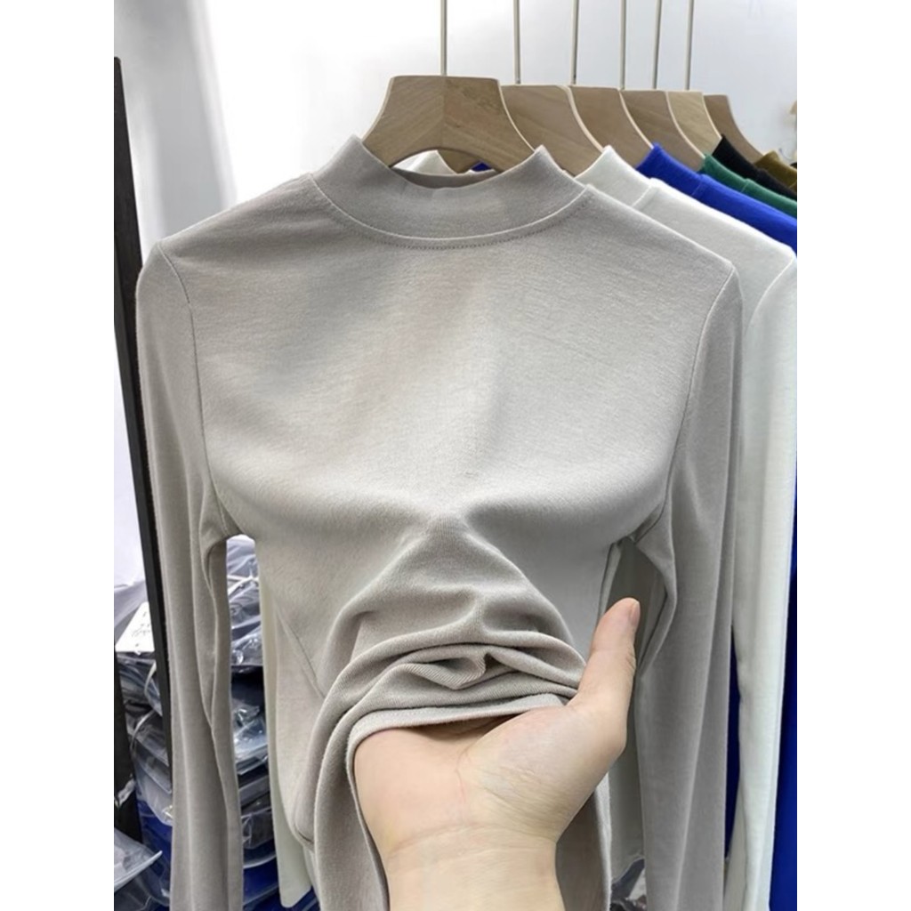 เสื้อฐาน Ins บุขนไหล่แขนยาวซ้อน gt888.vn20251022131929