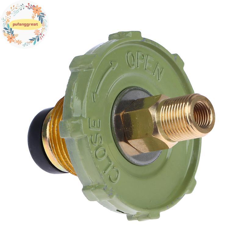 Pufanggreat LPG Tank Converter Head ทนทานเตาแก๊ส Connector ปฏิบัติสังกะสีอัลลอยด์ LPG ถังอะแดปเตอร์อ