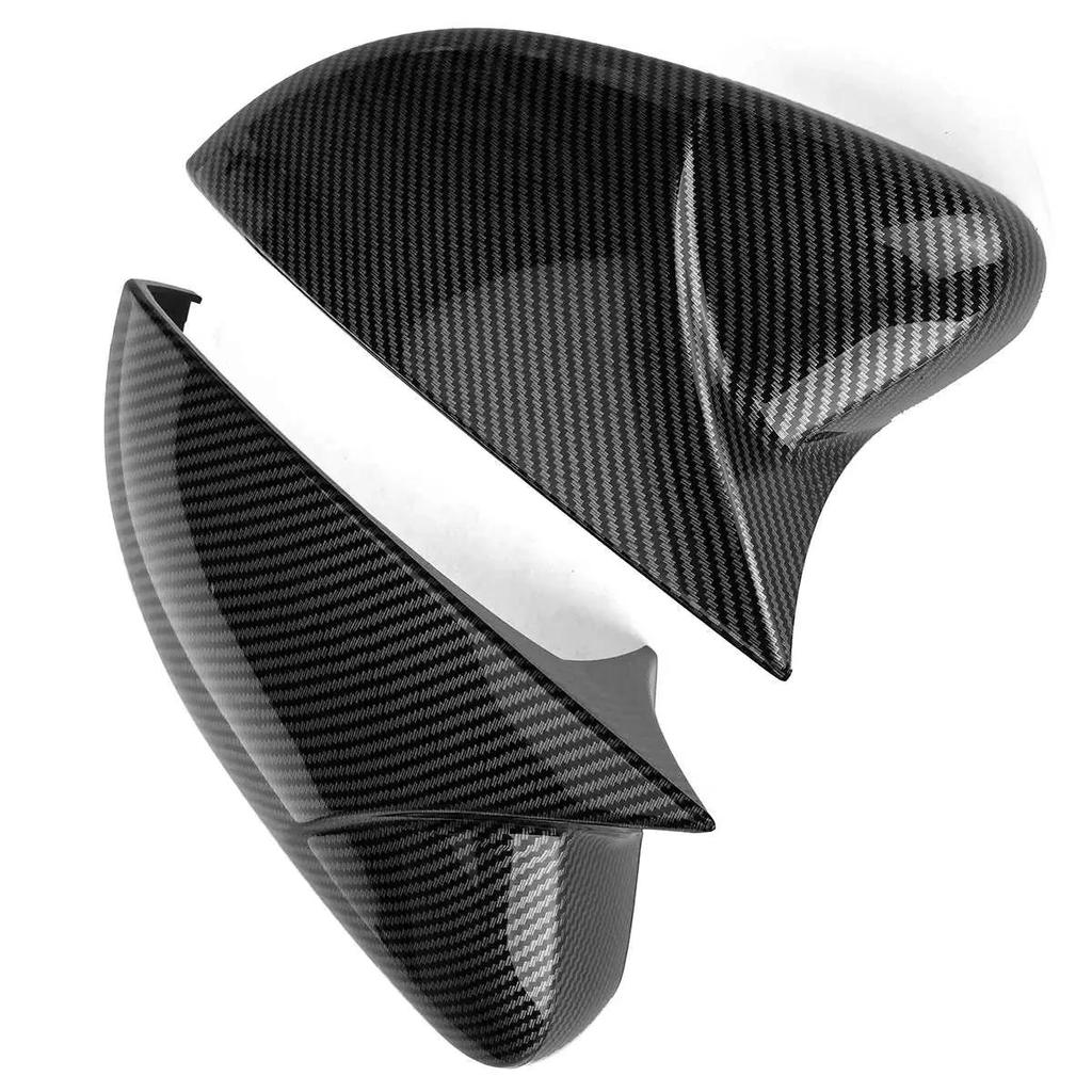 รถด้านข้าง Wing กระจกมองหลังฝาครอบ Gloss สีดําด้านหลังกรณี Caps สําหรับ Volkswagen สําหรับ VW สําหรั