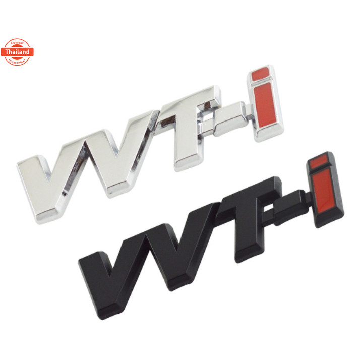 priceต่อ 1 ชิ้น โลโก้ โตโยต้า วีวีทีไอ ติดด้านข้าง 7.3 x 1.8 cm Toyota Corolla modified emblem VVT-I