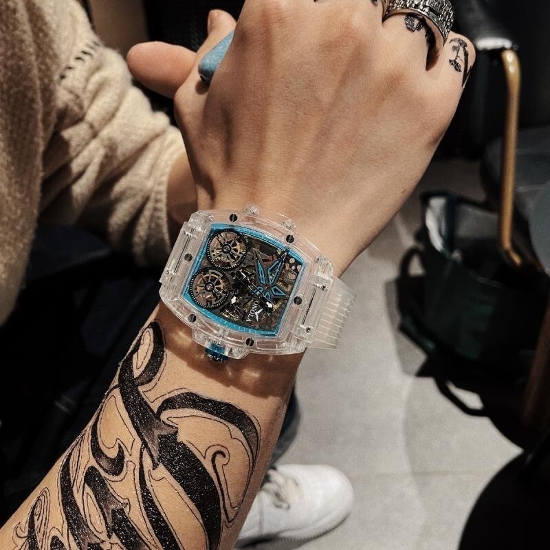 Hot SellingJohnson Richard Mechanical Men's Watch Wormhole Concept Watch Men's Xenon Men's Watch Hig